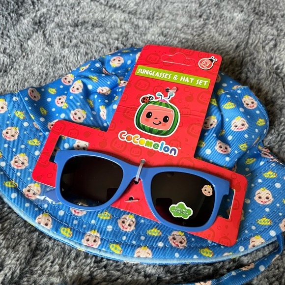 Cocomelon Blue Sunglasses and Hat Set - Picture 1 of 4